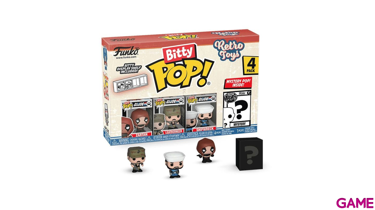 Bitty POP Pack 4 Figuras Retro Toys GI Joe-0